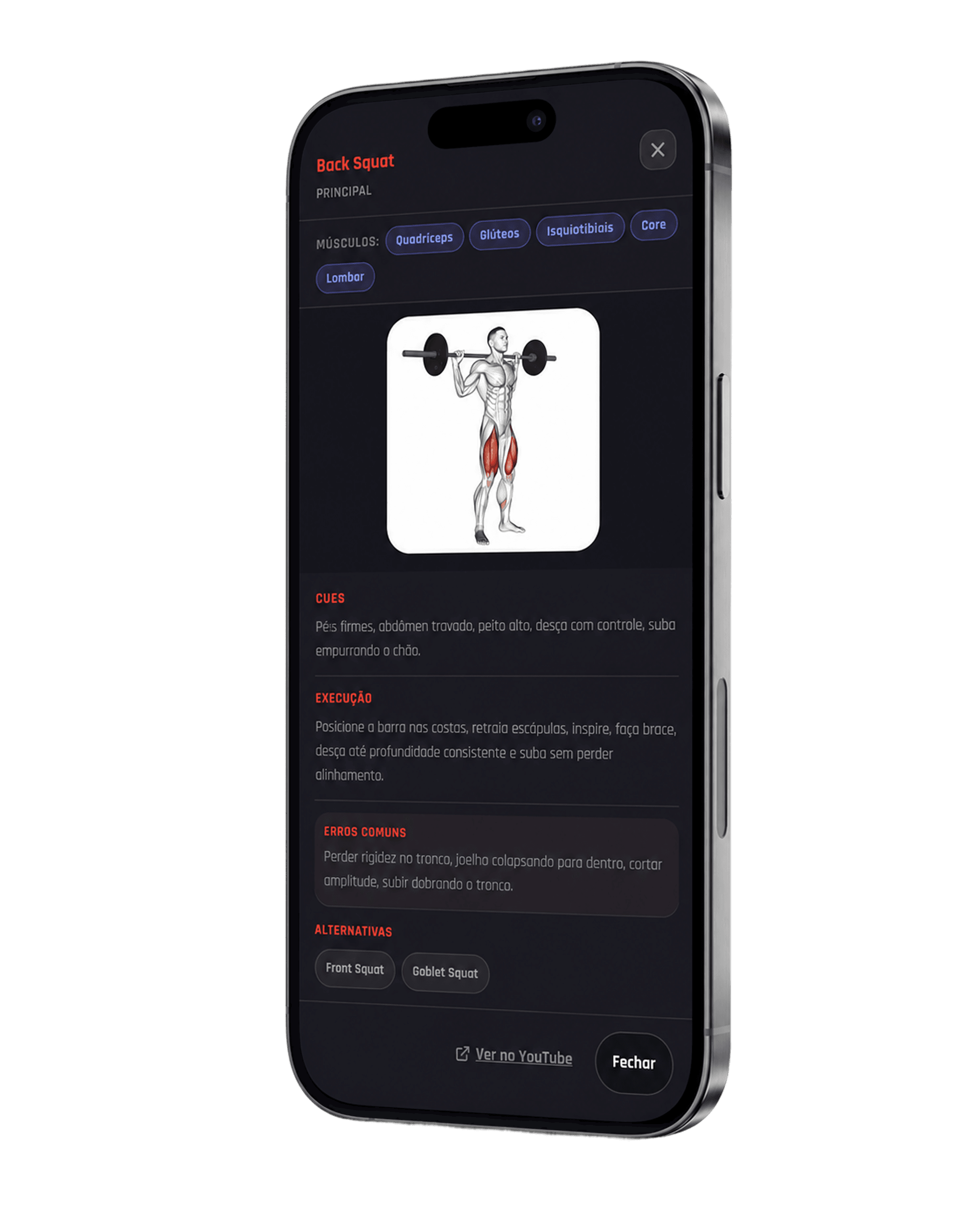 Exercise guide screen